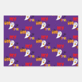 Trick oder Treat Spooky Hey! Bootiful Halloween Geschenkpapier Set (Vorderseite 3)