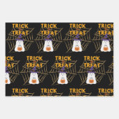 Trick oder Treat Spooky Hey! Bootiful Halloween Geschenkpapier Set (Vorderseite)