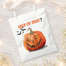 Trick oder Treat? Spooky Pumpkin Candy Favor Bags