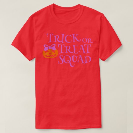 Trick oder Treat Squad Halloween Trick oder Treat T-Shirt (Design vorne)