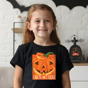 Trick oder Treat Stilvoll geschnitztes Halloween P Tri-Blend Shirt