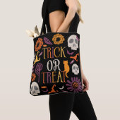 Trick oder Treat Stilvolles Halloween Muster Desig Tasche (Von Nahem)