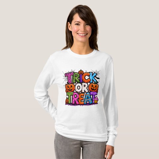 Trick oder Treat T-Shirt (Vorne ganz)