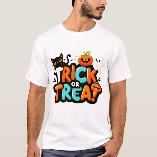 Trick oder Treat T - Shirt (Vorderseite)