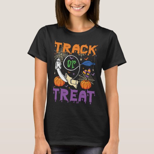 Trick oder Treat T - Shirt Spooky Halloween Gesche (Vorderseite)