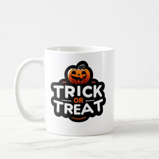 Trick oder Treat-Tasse Kaffeetasse (Links)