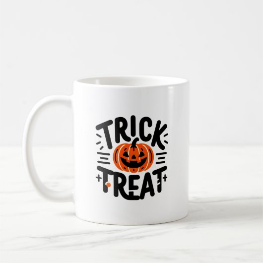 Trick oder Treat-Tasse Kaffeetasse (Links)