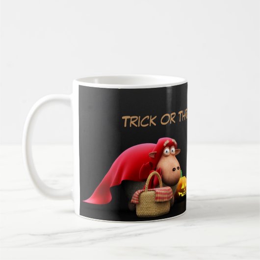 Trick oder Treat-Tasse Kaffeetasse (Links)