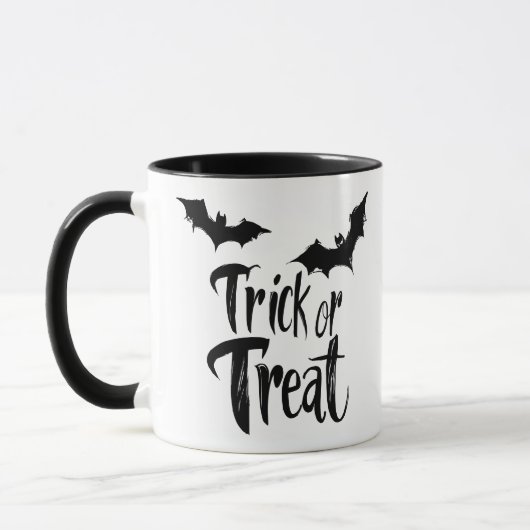 Trick oder Treat Tasse - unheimliche Halloween-Fle (Links)