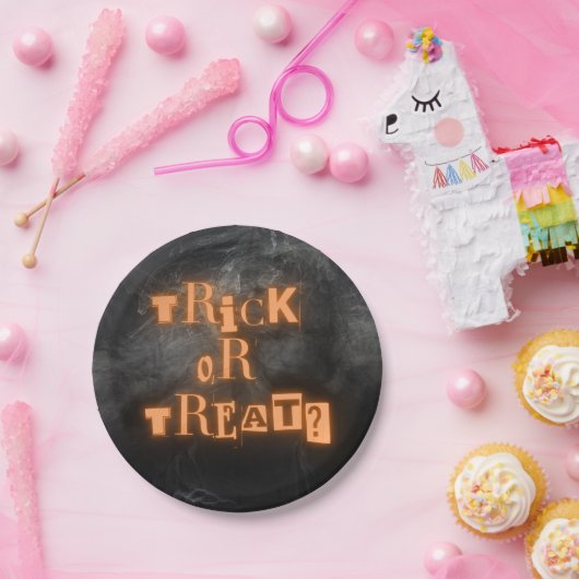 Trick oder Treat-Teller Pappteller (Party)