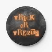 Trick oder Treat-Teller Pappteller (Vorderseite)