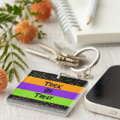 Trick oder Treat / Tier / Punkte / Schlüsselanhänger (Vorderseite rechts)