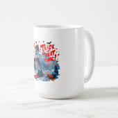 Trick oder Treat Time: Ghost Ski Fun Design Kaffeetasse (VorderseiteRechts)