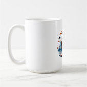 Trick oder Treat Time: Ghost Ski Fun Design Kaffeetasse (Links)