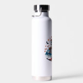 Trick oder Treat Time: Ghost Ski Fun Design Trinkflasche (Rechts)