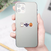 Trick oder Treat Trio - Niedliche Halloween-Katze Aufkleber (Telefon)