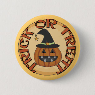Trick oder Treat Tshirts und Geschenke Button