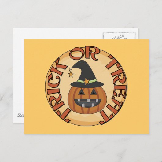 Trick oder Treat Tshirts und Geschenke Postkarte (Vorne/Hinten)