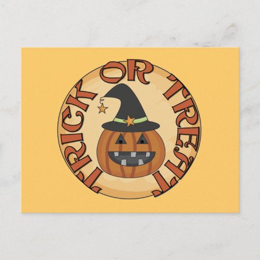 Trick oder Treat Tshirts und Geschenke Postkarte (Vorderseite)