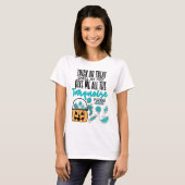 Trick oder Treat Türkis T-Shirt (Vorne ganz)
