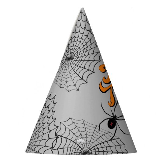 Trick oder Treat Typografie mit Spinnen ID680 Partyhütchen