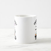 Trick oder Treat Vibes Retro Ghost Pumpkin Candy Kaffeetasse (Mittel)