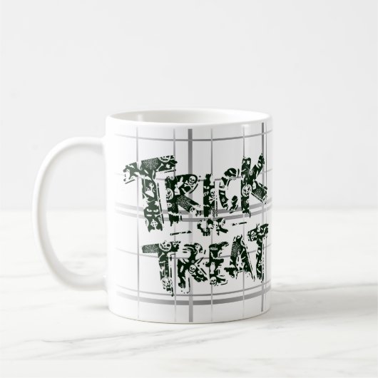 Trick oder Treat.w Kaffeetasse (Links)