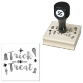 Trick oder Treat Whimsical Halloween Ghosts Gummistempel (Stempel)