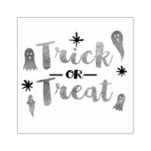 Trick oder Treat Whimsical Halloween Ghosts Gummistempel (Prägung)