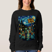 Trick oder Treat Zombies - Van Gogh Starry Hallowe Sweatshirt (Vorderseite)