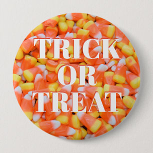 Trick oder Treat - Zuckermais - Halloween Button
