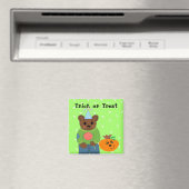Trick oder Treater Bear Magnet (In Situ (Geschirrspüler))