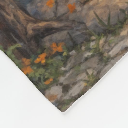 Trick oder Treater, mutiges Halloween-Kostümmädche Fleecedecke (Ecke)