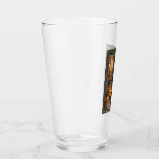 Trick oder Treater, mutiges Halloween-Kostümmädche Glas (Rechts)