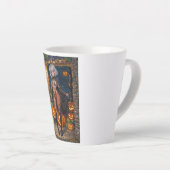 Trick oder Treater, mutiges Halloween-Kostümmädche Milchtasse (Rechte Ecke)