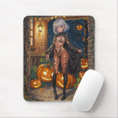 Trick oder Treater, mutiges Halloween-Kostümmädche Mousepad (Mit Mouse)