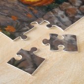 Trick oder Treater, mutiges Halloween-Kostümmädche Puzzle (Seite)