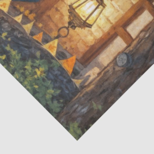 Trick oder Treater, mutiges Halloween-Kostümmädche Seidenpapier (Ausschnitt)