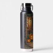Trick oder Treater, mutiges Halloween-Kostümmädche Trinkflasche (Vorne)