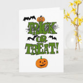 Trick- oder Treaterkarte Karte (Gelbe Blume)