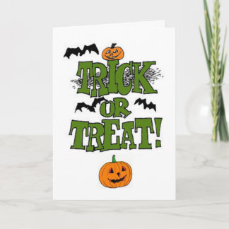 Trick- oder Treaterkarte Karte