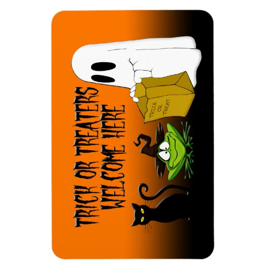Trick oder Treaters Begrüßungsmagazin Magnet (Vertikal)