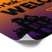 Trick oder Treaters Begrüßungspalette Poster (Ecke)