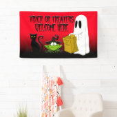 Trick oder Treaters Willkommen    HalloweenRed Ban Banner (Insitu)
