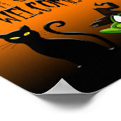 Trick oder Treaters Willkommen hier Halloween Post Poster (Ecke)