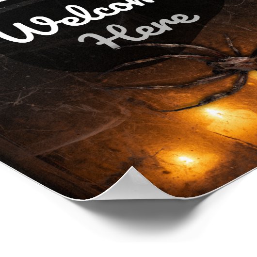 Trick oder Treaters Willkommen hier Spooky Hallowe Poster (Ecke)