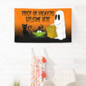 Trick oder Treaters willkommene Halloween Banner (Insitu)