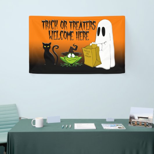 Trick oder Treaters willkommene Halloween Banner (Messeveranstaltung)