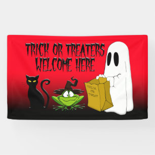 Trick oder Treaters willkommene Halloween   Banner