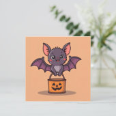 Trick oder Treatschiff Einladung (Stehend Vorderseite)